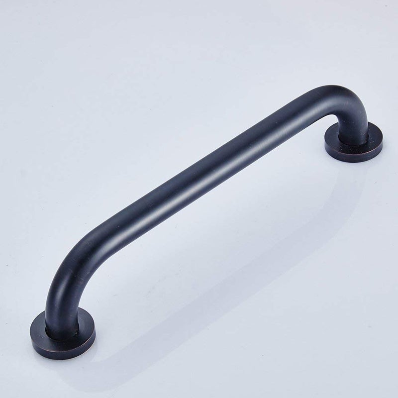 ELLO&ALLO Oil Rubbed Bronze Bathroom Shower Grab Bar, Home Care Bath Handrail (12 Inch) - Image 4